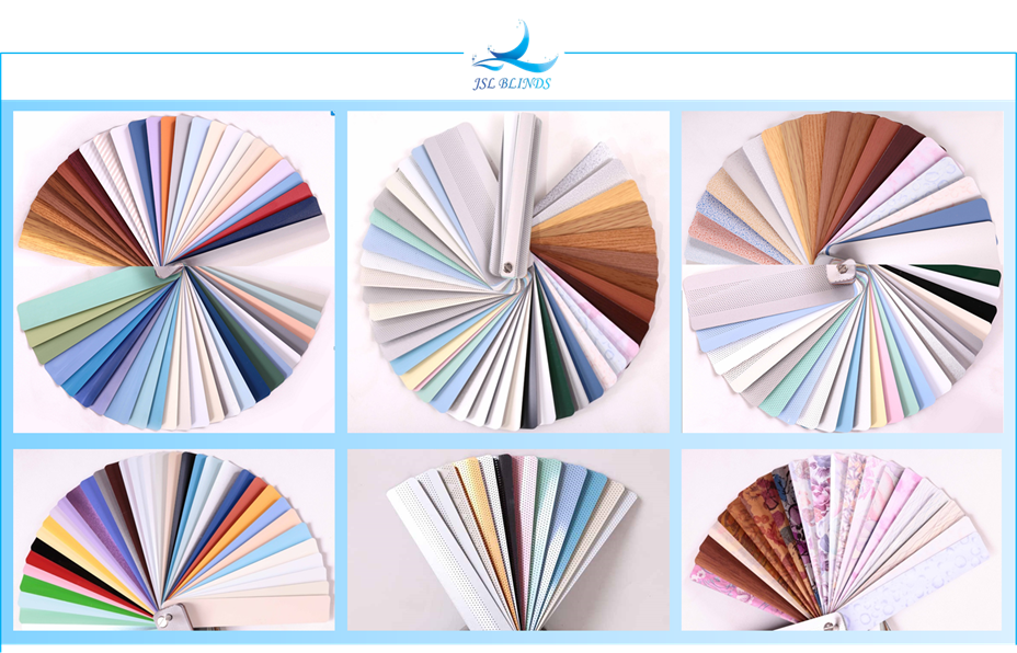 Colorful PVC venetian shades