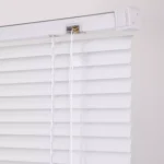 25mm White Iron Rail Horizontal PVC Venetian Blinds