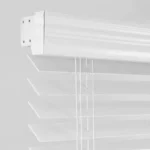 Pure White 2 inch PVC Cord Faux Wood Venetian Blinds