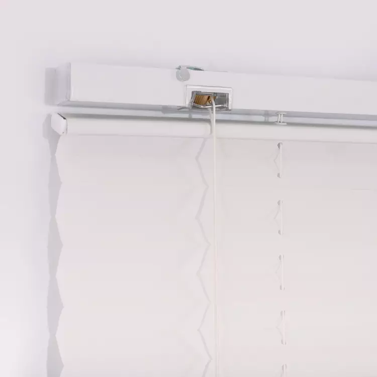 1 Custom White Verosal Pleated Paper Door Window Blinds - Image 1