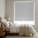 Linen Design Decoration Blackout Fabric Spring Roller Shade - Image 2