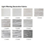 Decorate Cordless CT19 Series Semi Blackout Fabric Roller Blinds Window Shades - Image 2
